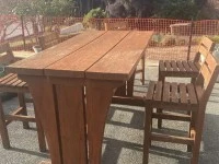 Wooden outdoor table, very heavy