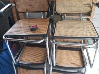 Breuer Cesca Cane Chairs x6
