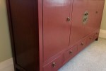 Chinese Style Wood Cabinet Red