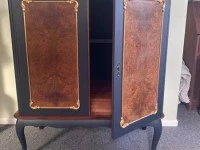 Cabinet with burl feature