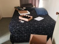 King bed, double bed, fridge, dryer, washing machine, l-shaped couch, ...