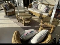 Cane lounge suite