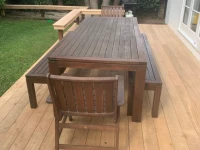 Outdoor dining set, Pot plant