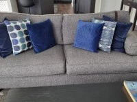 3 seater sofa, 2 seater sofa, Glass top coffee table