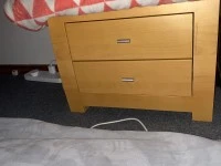 1 bedside table, Double Door Fridge, 2 Dressing Mirror, 2 Queen Bed, 1...