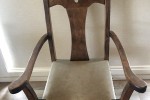 Adzed Rimu & Leather dining chairs, Adzed Rimu & Leather dining chairs...