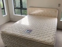 Queen Bed with Mattress Combo