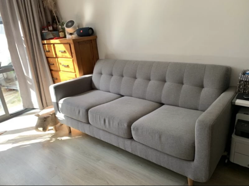 3 seater fold out sofa bed, Rug