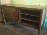 ## vintage mid century wooden sideboard ##