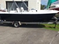 Motor boat Bow Rider on trailer