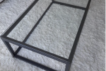 Glass top coffee table 130 x 75 x 50