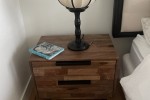 Sidetable, Laundry basket, Side table, Lamp