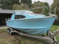 Boat on trailer