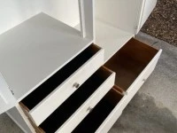 Hampton style wooden double wardrobe