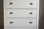 Shabby Chic Tallboy Wardrobe – 5 Drawers, Height: 1320 mm Width: 910 m...