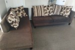 Fridge, L Couch (2), washing machine, dryer