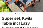 Outdoor table & 8 chairs (9)