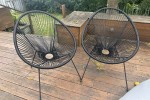 Couch, Outdoor Chairs, Side table