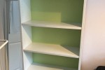 White bookshelf from Harvey Norman