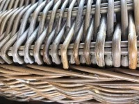 Natural Wicker Rattan Dining Room Chairs.