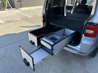 Camping drawers for van - top part boards, Camping drawers for van - l...