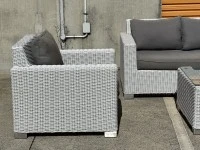 STANDOUT FREEDOM FURNITURE RATTAN & ALUMINIUM OUTDOOR LOUNGE SETTING, ...
