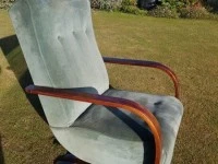 Vintage Deco Mid Century Bentwood Rocking Chair