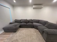 Soft Smoke grey sofa bed