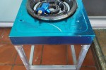 Small gas stove, catering equipment, white chilly bins