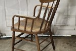 APRIL SALE >> Antique Spindle Back Arm Chair: Oak, or Elm and Ash