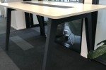 Glass Table with 6 Chairs, Standing Desk