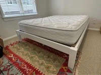 Queen frame, queen bed