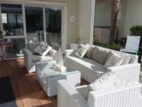 Outdoor couch and chairs