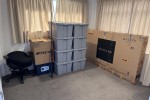 1 × Fridge-freezer, 1 × Washing machine, 1 × 83" TV securely packed in...