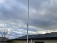 Flag pole 7m aluminium