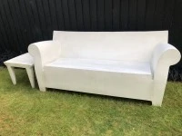 Kartell Bubble couch and side table