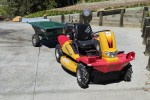 Canycom Ride on Mower with small trailer