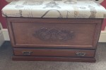 Queen Bed, Desk, Desk chair, Beanbag, Suitcase, Suitcase, Ottoman benc...