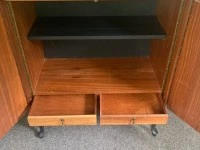 Cabinet with burl feature