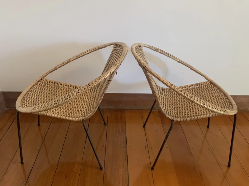 Sideboard, Bedside table, Boxed bathroom basin, Rattan stool, Piece of...