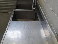 Commercial Double Sink Bench Stainless Steel