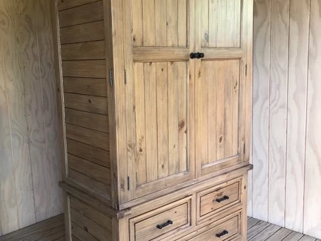 Cottage Hill Wooden Shelved Wardrobe