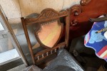 What Not, What Not, Display Cabinet, 3 Chairs, Stool, Oval Dining Tabl...