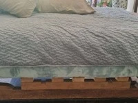 Antique Edwardian Oak Double Bed
