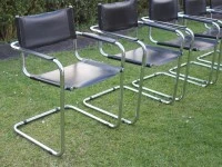 Mid Century Italian Cantilever Chairs x 6