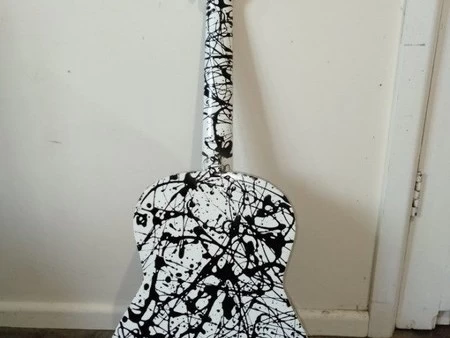 Painted Acoustic Guitar