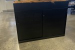 Full-size drinks fridge, Metal office storage cabinet