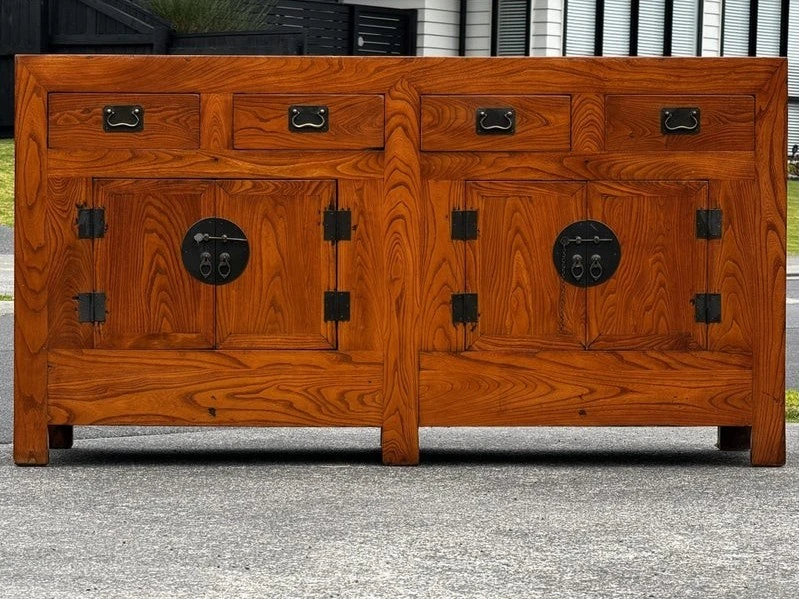 $1 reserve! absolutely stunning indonesian solid rosewood sideboard!