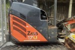 Hitachi Zaxis 17u and tandem trailer