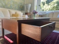 Solid oak coffee table